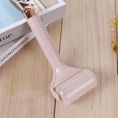 Portable Ice Roller for Skin Care and Lifting Pink ABS Handheld Massager