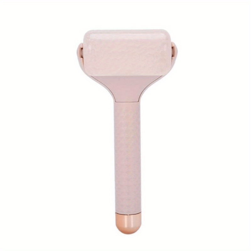 Portable Ice Roller for Skin Care and Lifting Pink ABS Handheld Massager
