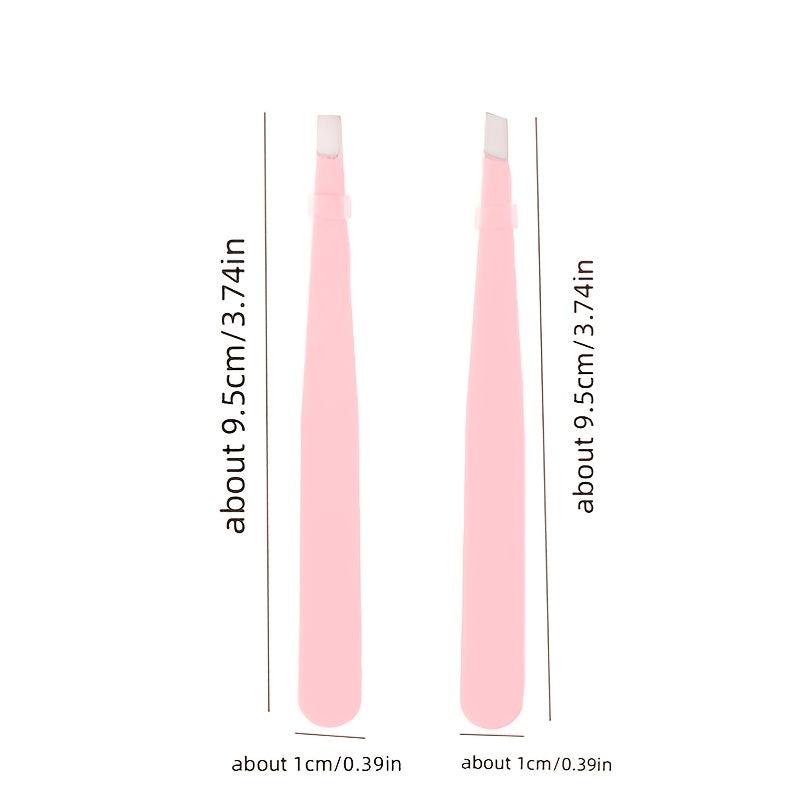 2pcs Precision Eyebrow Tweezers Splinter Facial Hair Removal