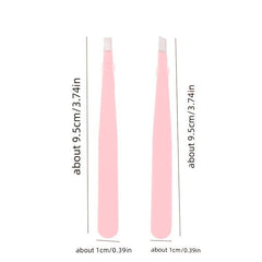 2pcs Precision Eyebrow Tweezers Splinter Facial Hair Removal