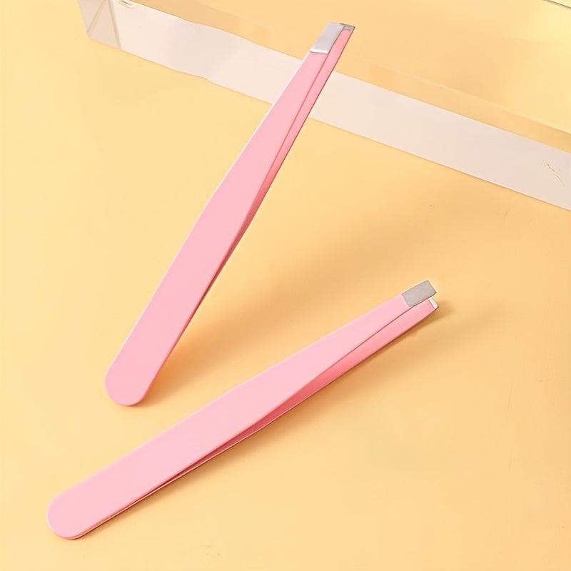 2pcs Precision Eyebrow Tweezers Splinter Facial Hair Removal