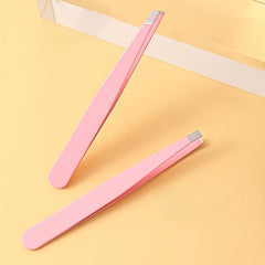2pcs Precision Eyebrow Tweezers Splinter Facial Hair Removal