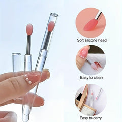 Silicone Small Lip Brush 3PCS Makeup Eye Shadow Lipstick Portable Mask Brush