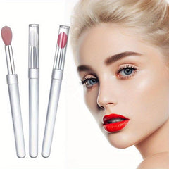 Silicone Small Lip Brush 3PCS Makeup Eye Shadow Lipstick Portable Mask Brush