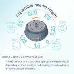 Adjustable 0.25-1.5mm HN24 Titanium Microneedle Hyaluronic Acid Stamp