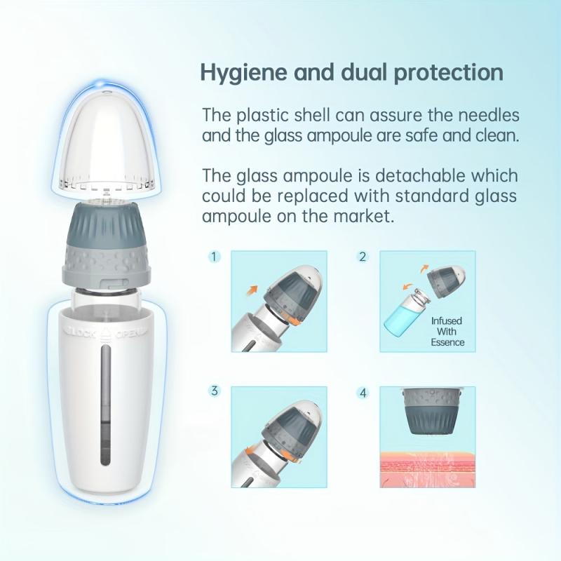 Adjustable 0.25-1.5mm HN24 Titanium Microneedle Hyaluronic Acid Stamp