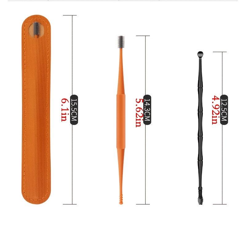 2Pcs Ear Wax Removal Tool 360 Ear Cleaning Sticks Earpick Remover Silicone