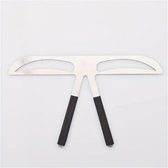 Metal Three Point Eyebrow Ruler Makeup Tool Template