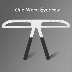 Metal Three Point Eyebrow Ruler Makeup Tool Template