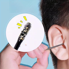 40pcs Disposable Japanese Earwax Remover Sticks Adhesive Spoon for Nose & Ear