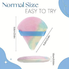 Triangle Face Puffs for Setting Contouring Under Eyes and Corners