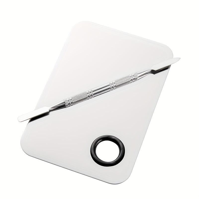 2pcs Stainless Steel Makeup Mixing Palette Stick Kit