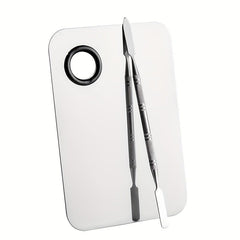 2pcs Stainless Steel Makeup Mixing Palette Stick Kit