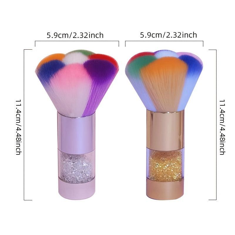 Large Powder Mineral Brush with Glitter Handle