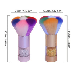 Large Powder Mineral Brush with Glitter Handle