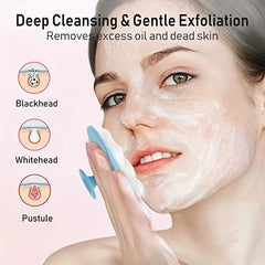 5pcs Face Scrubber Facial Cleansing Brush With Lip Scrub Brush