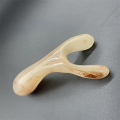 Resin Y Shape Face Lifting Massage Fork with Guasha Scraping