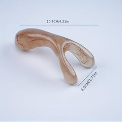 Resin Y Shape Face Lifting Massage Fork with Guasha Scraping