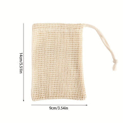 2pcs Soap Bag Mesh Net Exfoliating Drying Soap