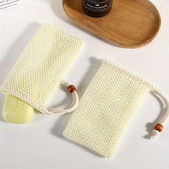 2pcs Soap Bag Mesh Net Exfoliating Drying Soap