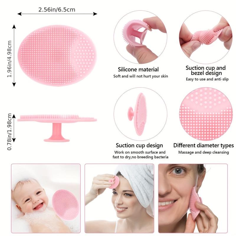 5Pcs Lip Scrub Brush & Facial Cleansing Brush Set