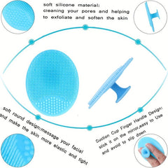 5Pcs Lip Scrub Brush & Facial Cleansing Brush Set