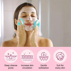 5Pcs Lip Scrub Brush & Facial Cleansing Brush Set