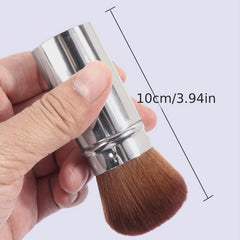 Retractable Kabuki Brush for Blush & Powder, Travel-Friendly
