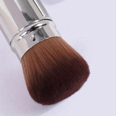 Retractable Kabuki Brush for Blush & Powder, Travel-Friendly