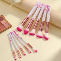 10pcs Makeup Brush Set Foundation Powder Eyes