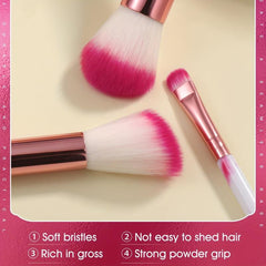 10pcs Makeup Brush Set Foundation Powder Eyes