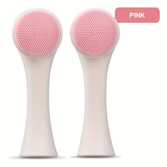 Silicone Double Face Wash Brush Manual Cleansing 3D Face Washer Facial Cleaner