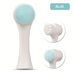 Silicone Double Face Wash Brush Manual Cleansing 3D Face Washer Facial Cleaner
