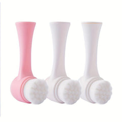 Silicone Double Face Wash Brush Manual Cleansing 3D Face Washer Facial Cleaner