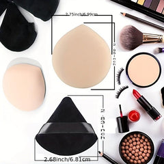5pcs Soft Polychrome Powder Puff Makeup Sponge Stirrer Reusable