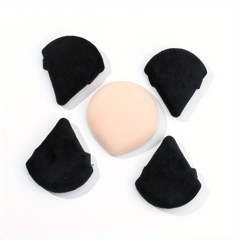5pcs Soft Polychrome Powder Puff Makeup Sponge Stirrer Reusable