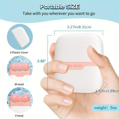 Derma Roller with Two Roller Heads for Facial & Body Massage