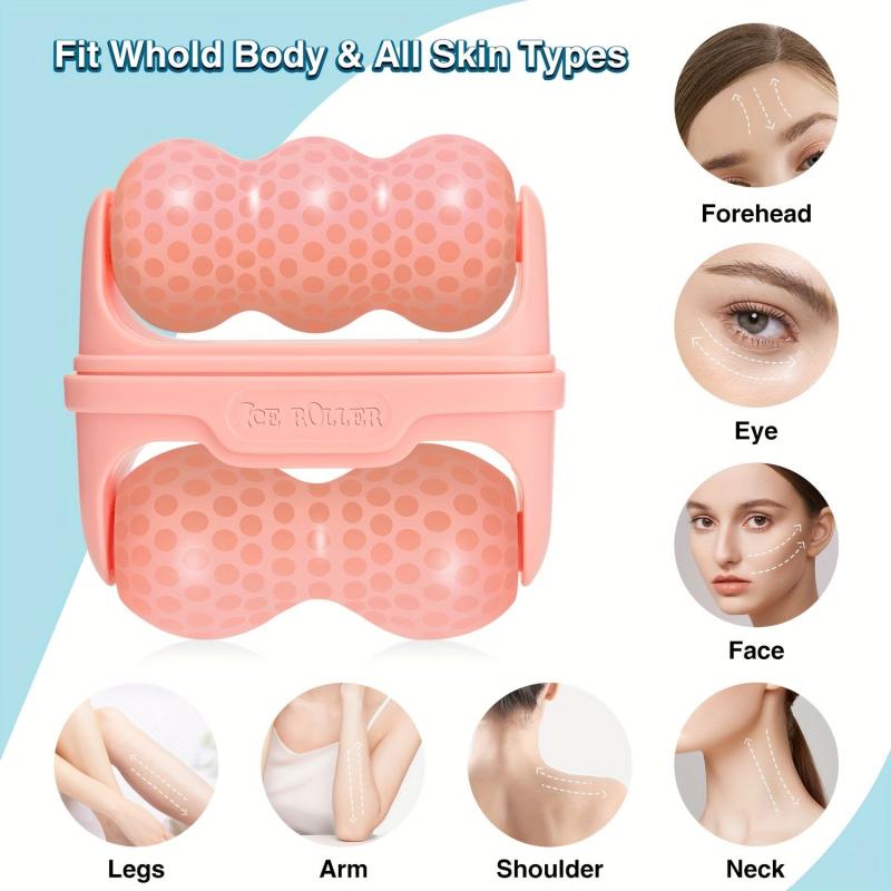 Derma Roller with Two Roller Heads for Facial & Body Massage