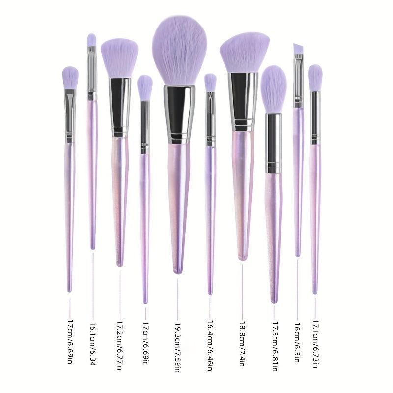 Makeup Brush Set 10 PCS Cosmetics Foundation Powder Blush Beauty Pens