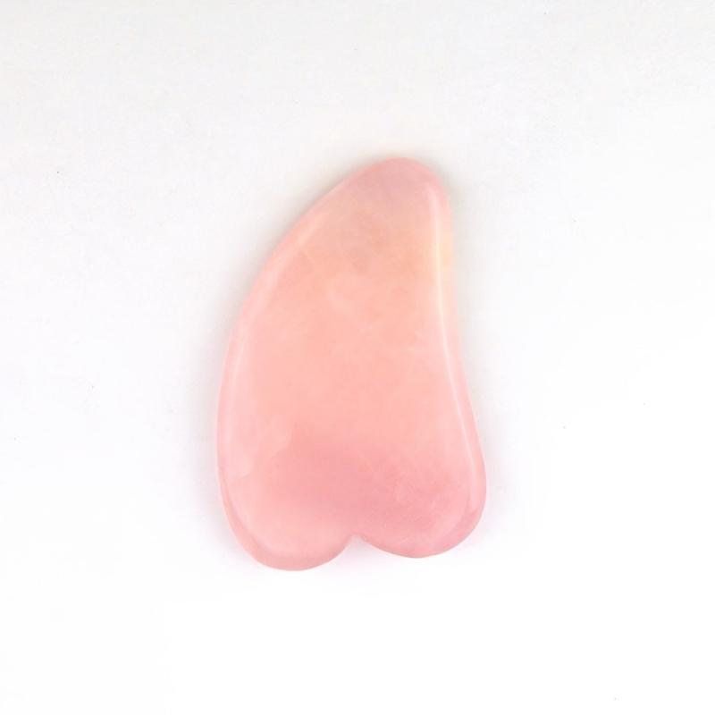 Rose Quartz Gua Sha Facial Massage Beauty Tool