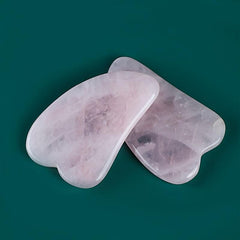 Rose Quartz Gua Sha Facial Massage Beauty Tool
