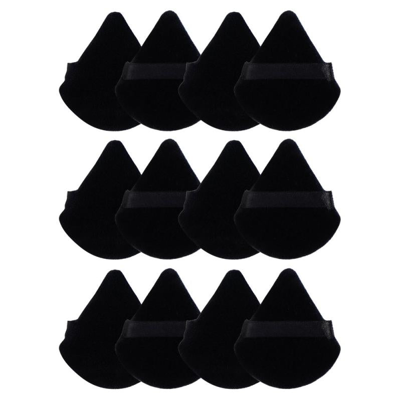 12 Pcs Face Soft Makeup Puff Triangle Powder Puffs Gift