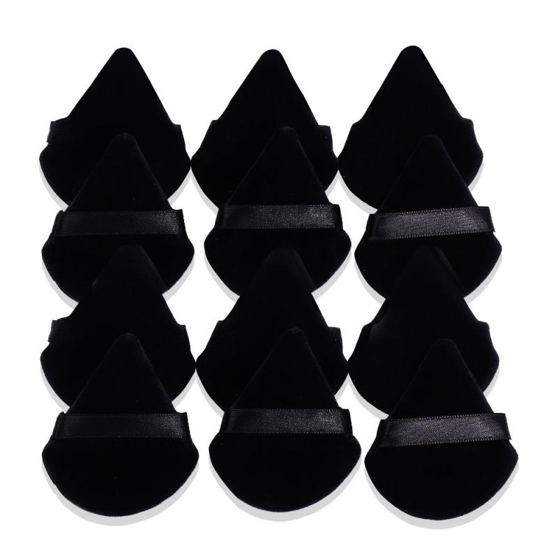 12 Pcs Face Soft Makeup Puff Triangle Powder Puffs Gift