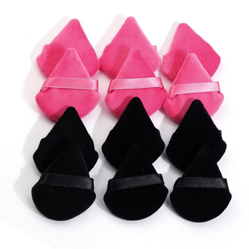 12 Pcs Face Soft Makeup Puff Triangle Powder Puffs Gift
