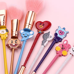 8-Piece Animal Makeup Brush Set - Ideal Gift for Beginners