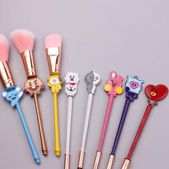 8-Piece Animal Makeup Brush Set - Ideal Gift for Beginners