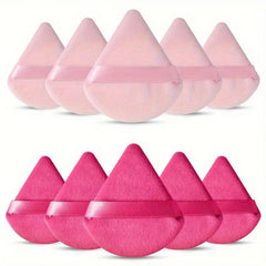 10 PCS Triangle Powder Puffs Soft Plush Powder Sponge Makeup Foundation Sponge