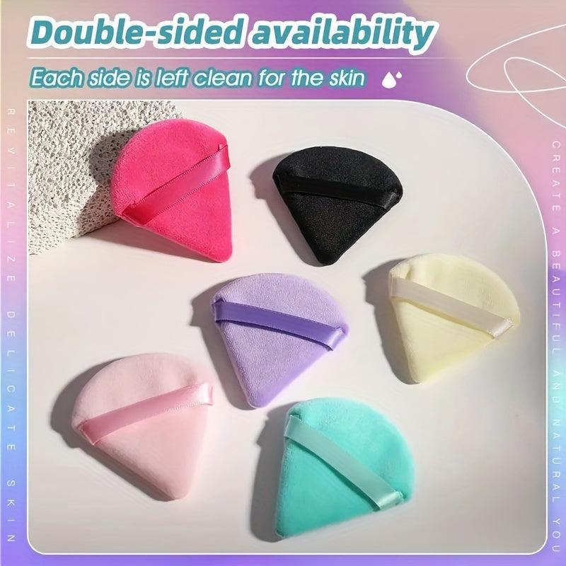 10 PCS Triangle Powder Puffs Soft Plush Powder Sponge Makeup Foundation Sponge