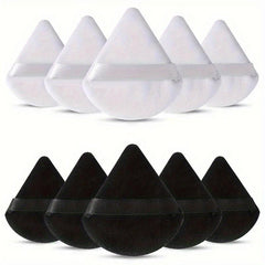 10 PCS Triangle Powder Puffs Soft Plush Powder Sponge Makeup Foundation Sponge