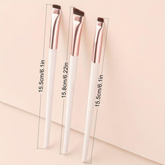 3pcs Eyeliner Brush Set Portable Cosmetic Brushes for Eye Makeup